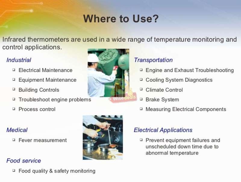 Digital Infrared Laser Thermometer, test heat on hot engine parts, bearings, brake pads etc.