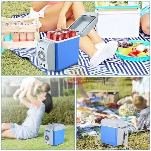 7.5L 12V Cool and Warm Car Freezer, Ideal for Road Trips, Camping, Picnic and more