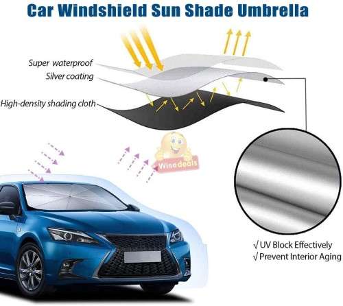 Car Umbrella Windscreen Sun Shade - Protect your car from the sun!
