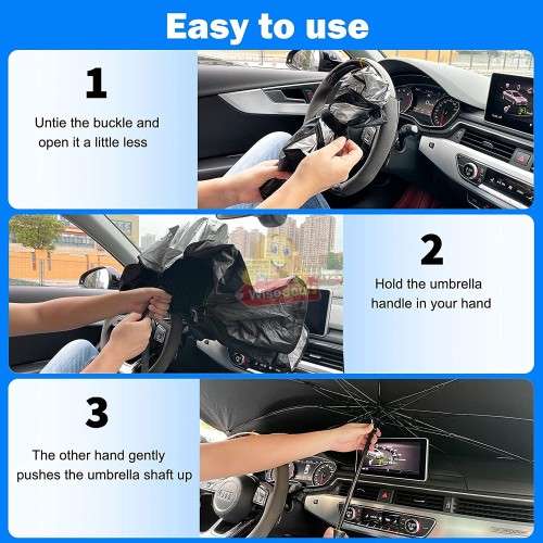 Car Umbrella Windscreen Sun Shade - Protect your car from the sun!