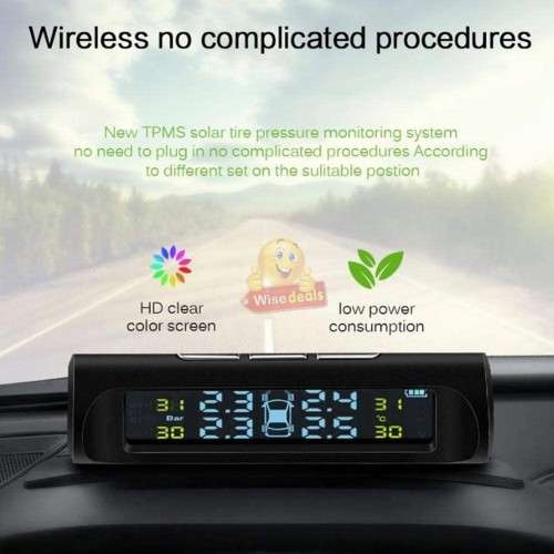 SOLAR and USB Charging Tyre Pressure Monitoring System