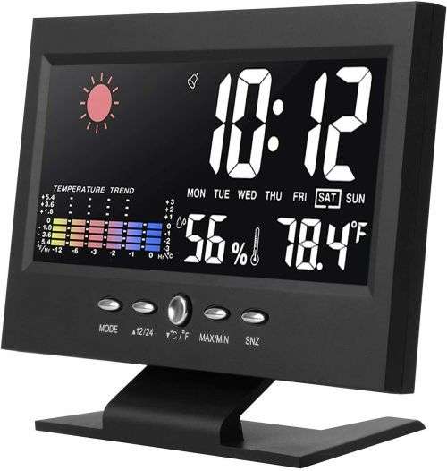 Digital LCD Clock with Voice Control and Backlight