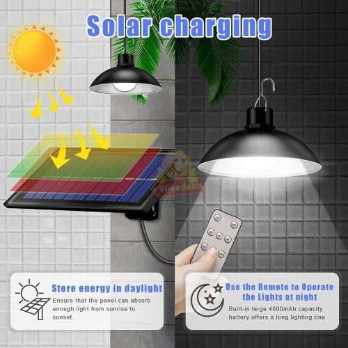 Twin Pack Solar Combo Set with Remote Control, perfect for indoor and outdoor use