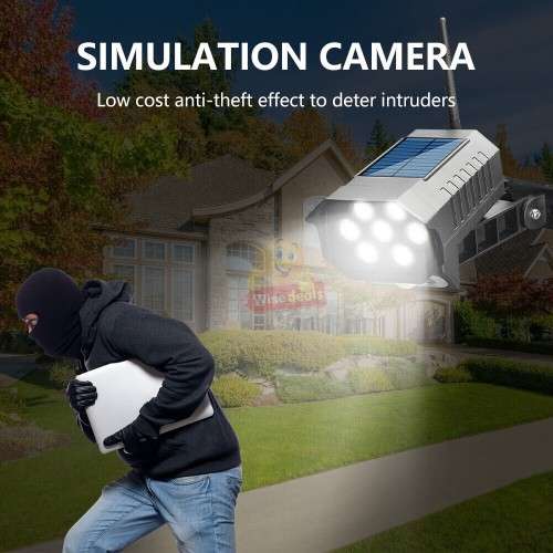 Solar Security Motion Sensor Flood Light with Remote Control, 3 Setting Modes, Waterproof etc.