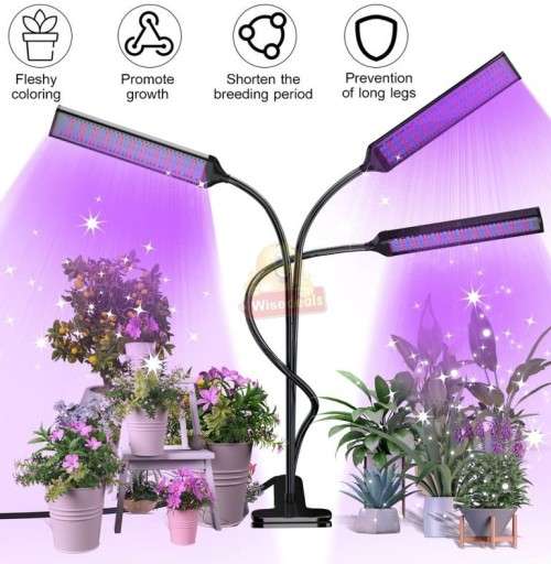 UV Grow Light Kit, 3 Colour Modes, Automatic Timer, 3 Flexible Lights etc
