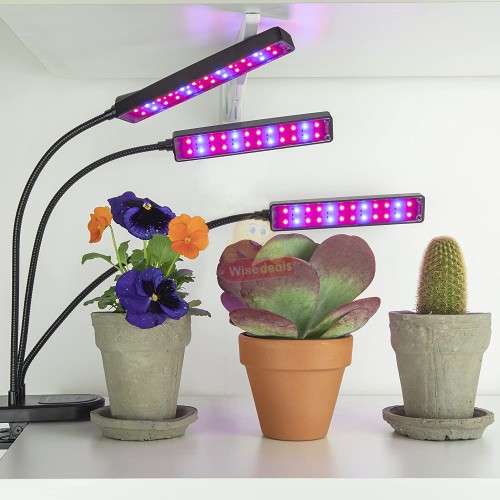 UV Grow Light Kit, 3 Colour Modes, Automatic Timer, 3 Flexible Lights etc