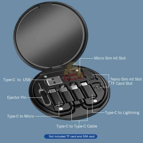60W Fast Charging Data Cable Set, keep all your devices charged with this portable compact set