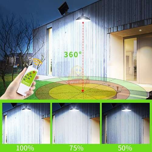 LED SOLAR Light with Remote Control, perfect for indoor and outdoor use, 2400mAh Lithuim Battery