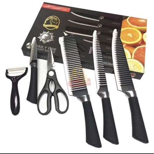 6 Piece Stainless Steel Knife Set - PLEASE SEE NEW DELIVERY FEES