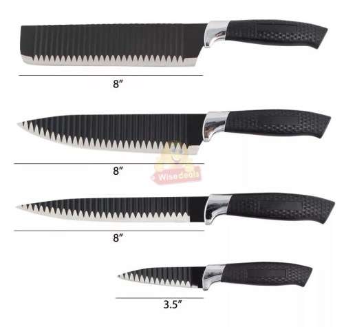 6 Piece Stainless Steel Knife Set - PLEASE SEE NEW DELIVERY FEES