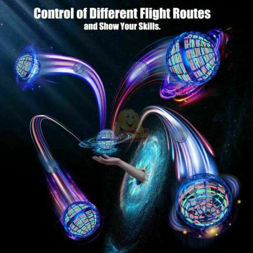 Boomerang Hand-Controlled Rechargeable Flying Ball, 360° Rotating Auto Fly with on/off switch Remote
