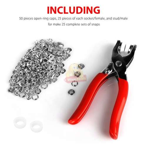 100 Piece Snap Button Kit