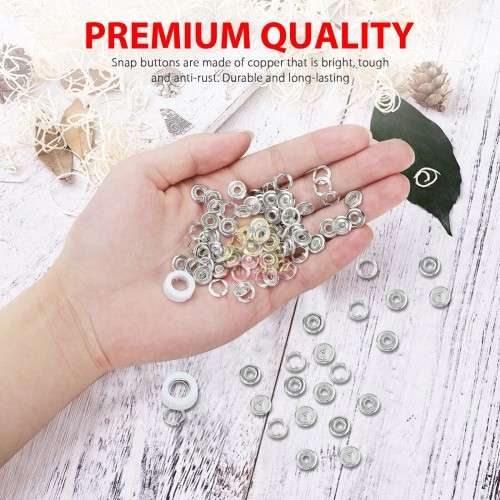 100 Piece Snap Button Kit