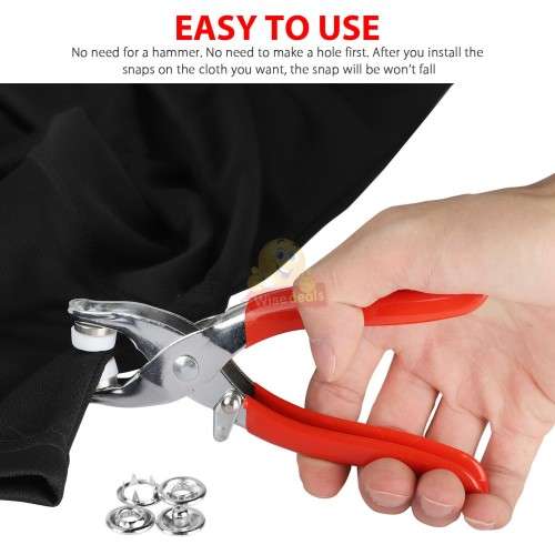 100 Piece Snap Button Kit