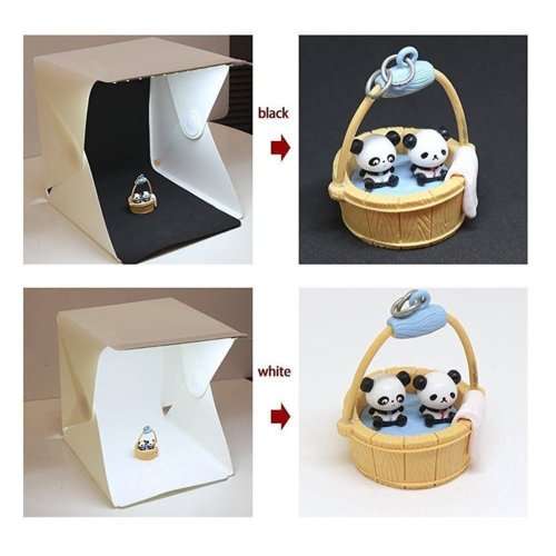 LED Photographic Light Box with 2 Backgrounds