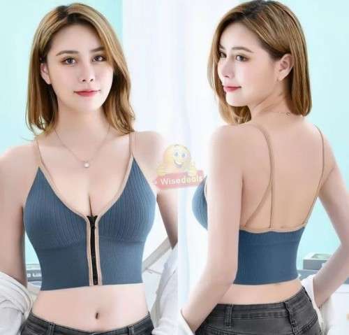 Free Size Sexy Threaded Front V Zipper Underwear in WHITE OR BLUE