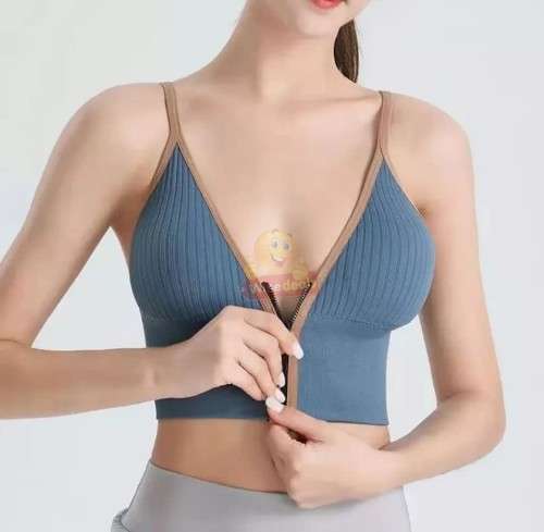 Free Size Sexy Threaded Front V Zipper Underwear in WHITE OR BLUE