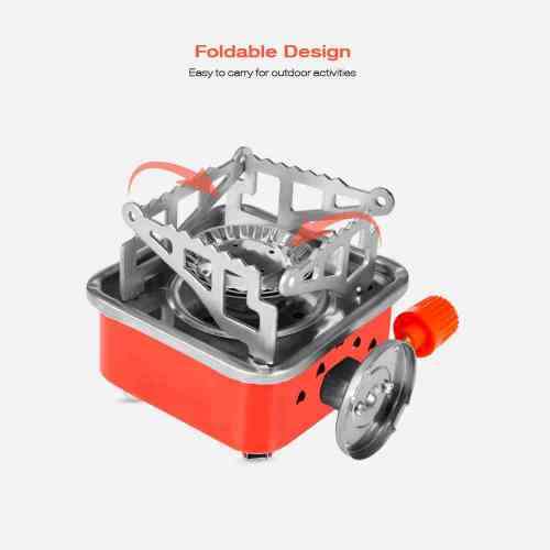Foldable and Portable Small Square Gas Burner Stove