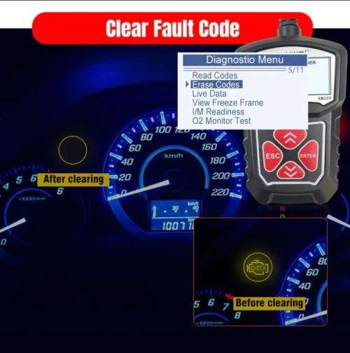 OBD2 Universal Vehicle Diagnostic Scanner KW-310