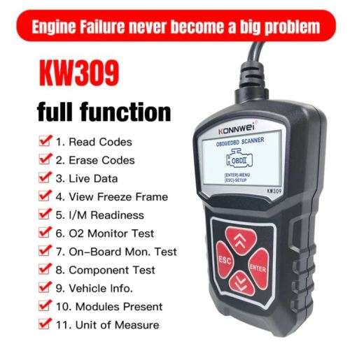 OBD2 Universal Vehicle Diagnostic Scanner KW-310
