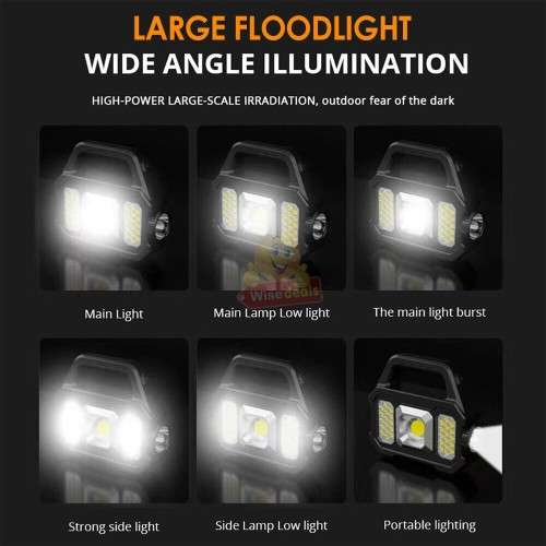 SOLAR and USB Portable Waterproof Search Light