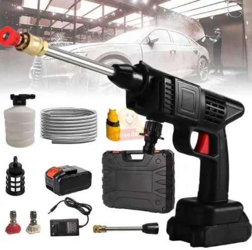 Cordless Rechargeable High Pressure Water Gun with Accessories in a Handy Carry Case - START R1 ONLY