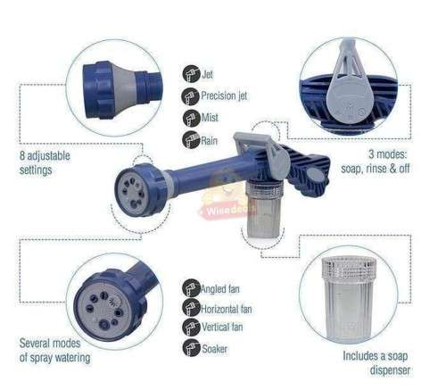 E Z Jet Water Cannon with 9 Spray Settings