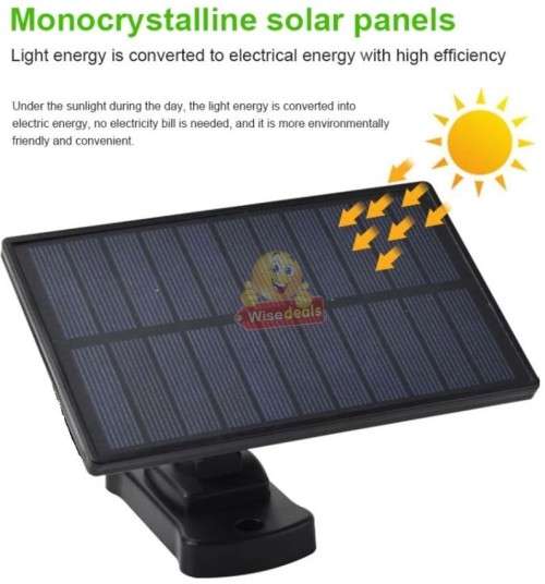 30W Rotatable Three Head Solar Flood Light - 3 Light Modes