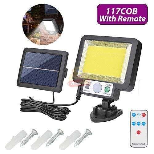 117 COB SOLAR Split Flood Light With Remote Control