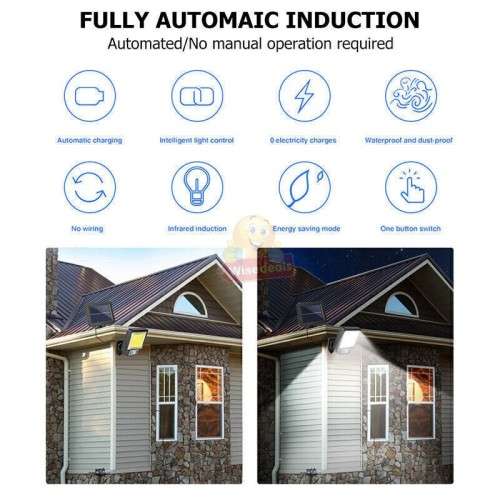 117 COB SOLAR Split Flood Light With Remote Control