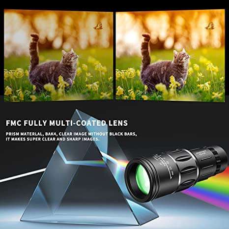 16 x 52 Monocular Telescope with Carry Bag