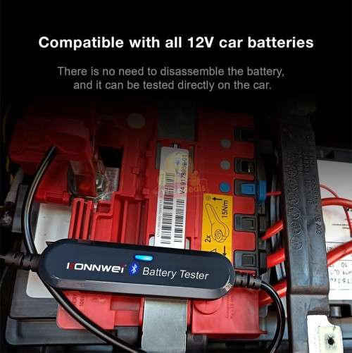 6V and 12V Wireless Bluetooth Battery Tester 100-2000 CCA