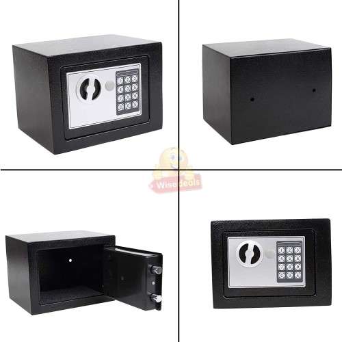 Digital locking Safe with Keys - Durable and Strong Stainless Steel