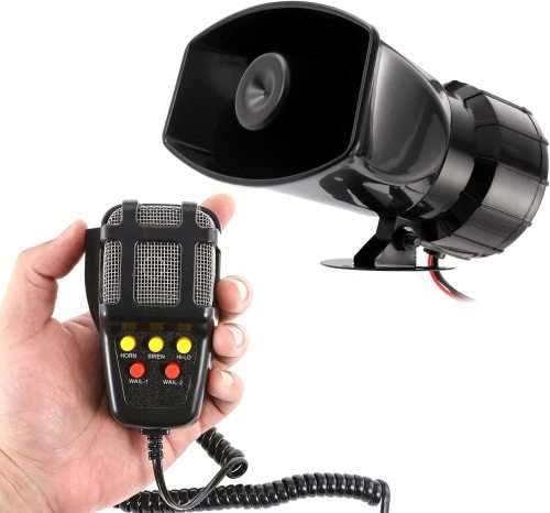 100W 12V Loudspeaker Horn Siren with 7 Sound