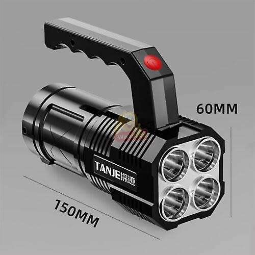 Rechargeable Handheld USB COB Flashlight Spotlight, 5000 Lumens
