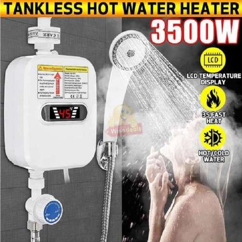 Tankless Electric Instant Hot Water Heating Shower Faucet