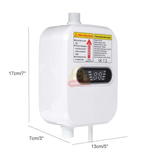 Tankless Electric Instant Hot Water Heating Shower Faucet