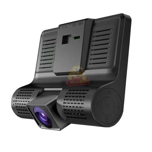1080P 4 Inch Dual Screen with 3 Cameras DVR Camcorder