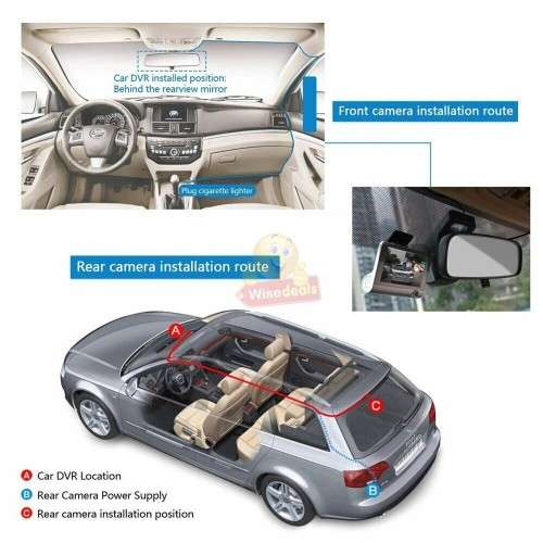 1080P 4 Inch Dual Screen with 3 Cameras DVR Camcorder