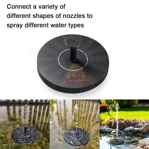 Solar Floating Fountain Pump with Multiple Spray Patterns and 6 Nozzles