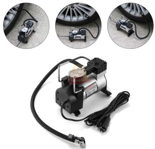 12V 120W Digital Air Compressor with Nozzles