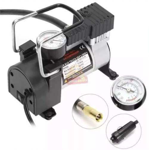 12V 120W Digital Air Compressor with Nozzles