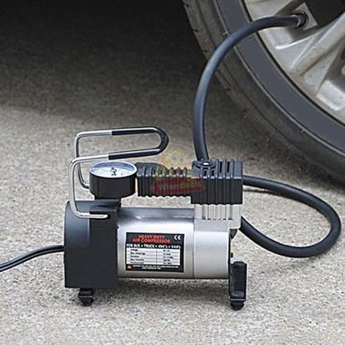 12V 120W Digital Air Compressor with Nozzles