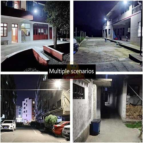 700W Solar Sensor Street Light with 3 Setting Modes and Remote Control