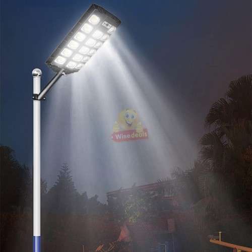 700W Solar Sensor Street Light with 3 Setting Modes and Remote Control