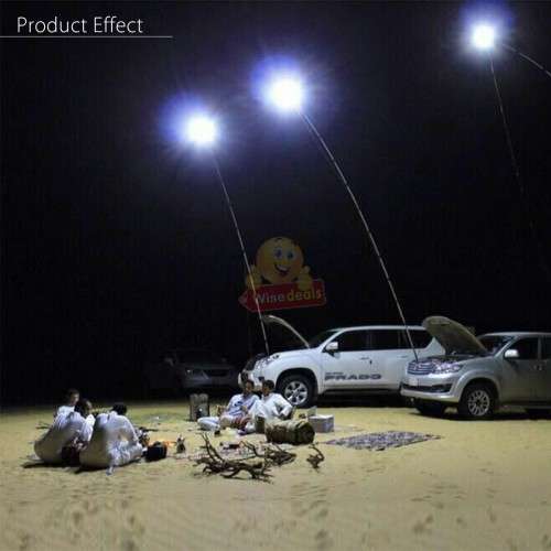 12V Telescopic 4.5m Fishing Rod LED Light, Waterproof, 4600 Lumens etc. - STARTS AT R1 ONLY
