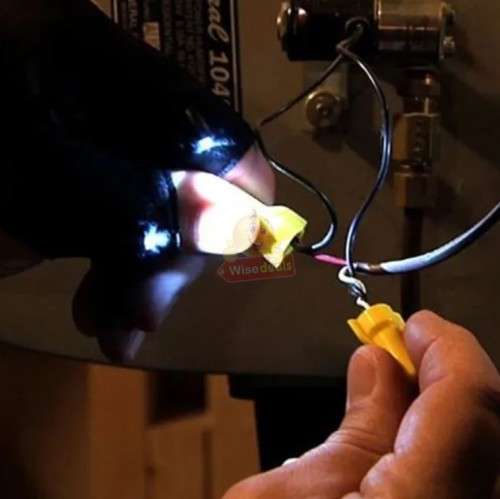 Why holding a flashlight and only have one hand to work use the Glove Light and have both hands free