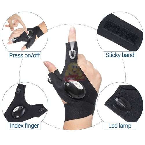 Why holding a flashlight and only have one hand to work use the Glove Light and have both hands free