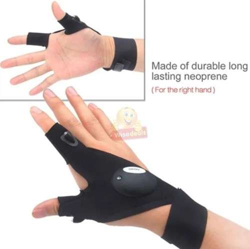 Why holding a flashlight and only have one hand to work use the Glove Light and have both hands free