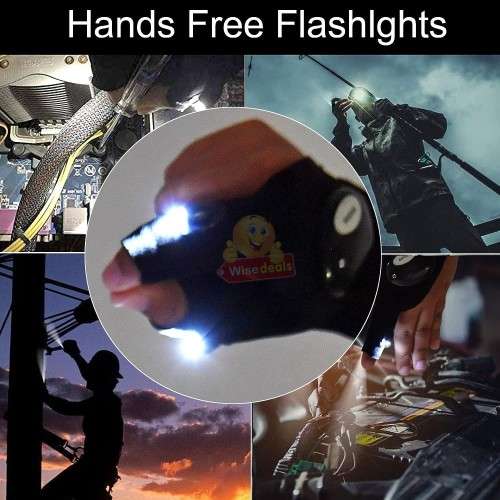 Why holding a flashlight and only have one hand to work use the Glove Light and have both hands free